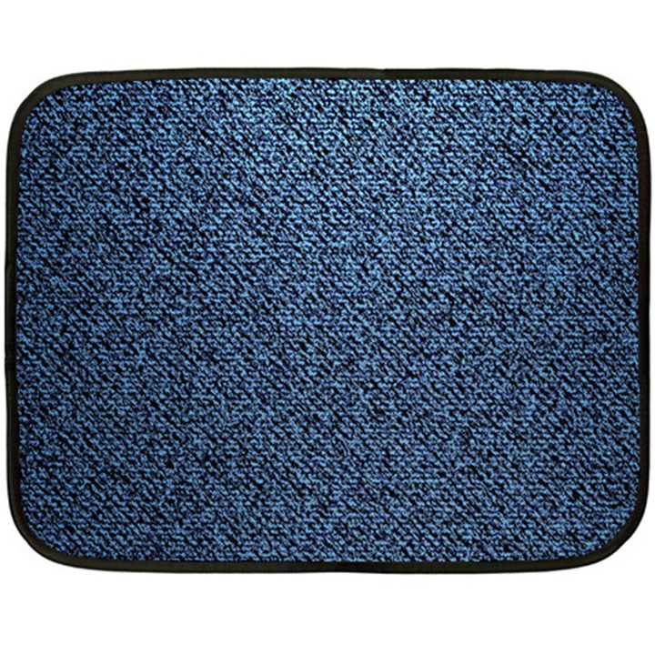 Blue Denim Fabric Two Sides Fleece Blanket (Mini)