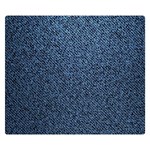 Blue Denim Fabric Two Sides Premium Plush Fleece Blanket (Kids Size) 50 x40  Blanket Front