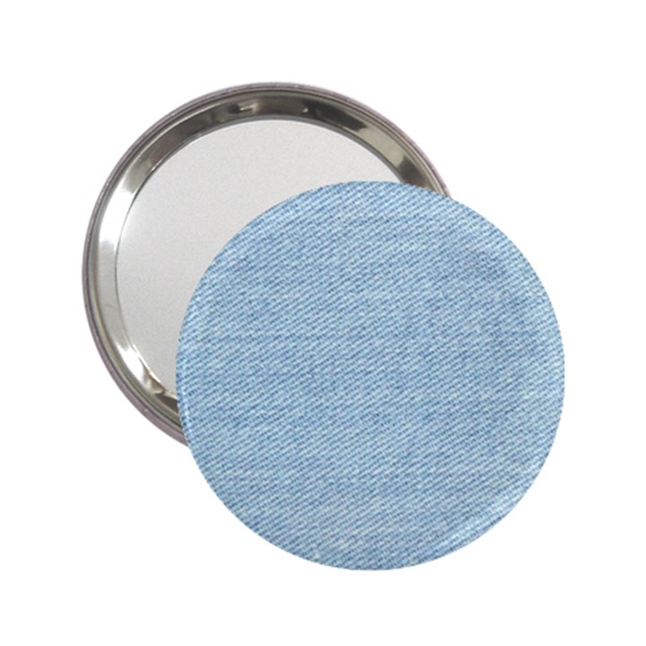 Blue Denim Texture, Macro 2.25  Handbag Mirrors