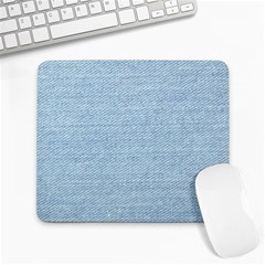 Blue Denim Texture, Macro Large Mousepad by kyorashop23