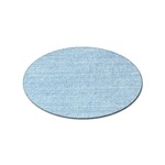 Blue Denim Texture, Macro Sticker Oval (100 pack) Front