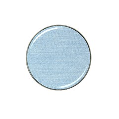 Blue Denim Texture, Macro Hat Clip Ball Marker (4 Pack) by kyorashop23