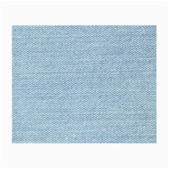 Blue Denim Texture, Macro Small Glasses Cloth by kyorashop23