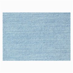 Blue Denim Texture, Macro Large Glasses Cloth by kyorashop23