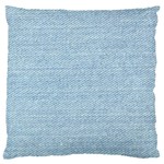 Blue Denim Texture, Macro Large Cushion Case (One Side) Front