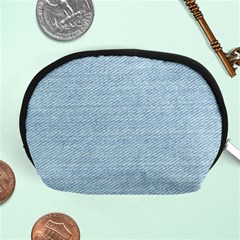 Blue Denim Texture, Macro Accessory Pouch (medium) by kyorashop23