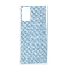 Blue Denim Texture, Macro Samsung Galaxy Note 20 Tpu Uv Case by kyorashop23