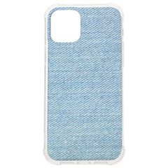 Blue Denim Texture, Macro Iphone 12/12 Pro Tpu Uv Print Case by kyorashop23