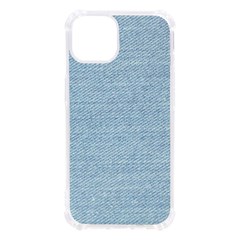 Blue Denim Texture, Macro Iphone 13 Tpu Uv Print Case by kyorashop23