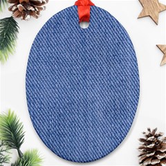 Blue Denim Ornament (oval)