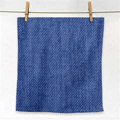 Blue Denim Face Towel