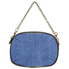 Blue Denim Chain Purse (one Side) by kyorashop23