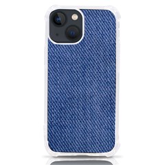 Blue Denim Iphone 13 Mini Tpu Uv Print Case by kyorashop23