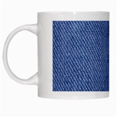 Blue Denim White Mug by kyorashop23