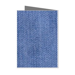 Blue Denim Mini Greeting Cards (pkg Of 8)