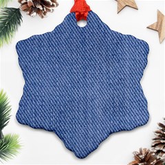 Blue Denim Ornament (snowflake)