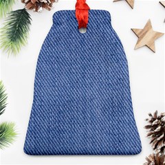 Blue Denim Bell Ornament (two Sides)