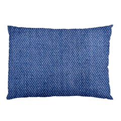 Blue Denim Pillow Case (two Sides) by kyorashop23