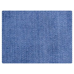 Blue Denim Premium Plush Fleece Blanket (extra Small) by kyorashop23