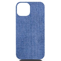 Blue Denim Iphone 14 Black Uv Print Case by kyorashop23