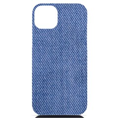 Blue Denim Iphone 14 Plus Black Uv Print Case by kyorashop23