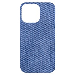 Blue Denim Iphone 14 Pro Max Black Uv Print Case by kyorashop23