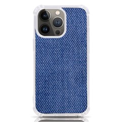 Blue Denim Iphone 13 Pro Tpu Uv Print Case by kyorashop23