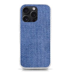 Blue Denim Iphone 15 Pro Tpu Uv Print Case by kyorashop23