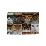 Breeds Of Cats Collage Cosmetic Bag (Medium) Front