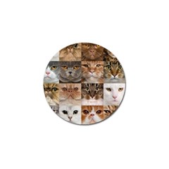 Breeds Of Cats Collage Golf Ball Marker (10 Pack) by kyorashop23