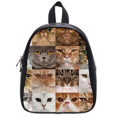 Breeds Of Cats Collage School Bag (small) by kyorashop23