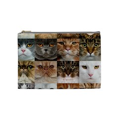 Breeds Of Cats Collage Cosmetic Bag (medium) by kyorashop23