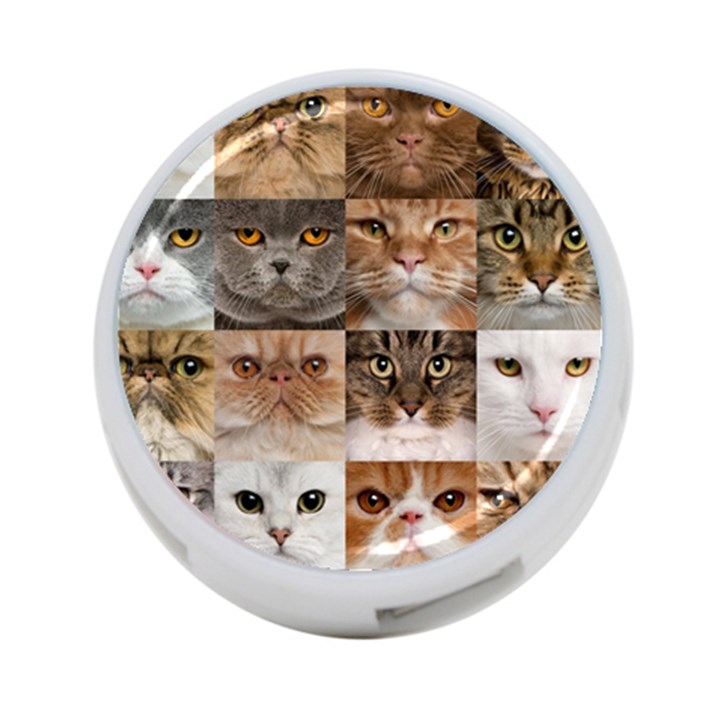 Breeds Of Cats Collage 4-Port USB Hub (Two Sides)