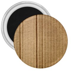 Brown Cardboard Texture Macro, Cardboard, Cardboard 3  Magnets by kyorashop23