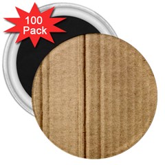 Brown Cardboard Texture Macro, Cardboard, Cardboard 3  Magnets (100 Pack) by kyorashop23