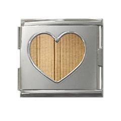 Brown Cardboard Texture Macro, Cardboard, Cardboard Mega Link Heart Italian Charm (18mm) by kyorashop23