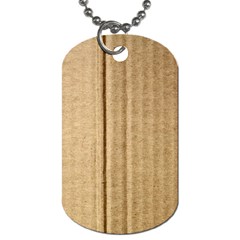 Brown Cardboard Texture Macro, Cardboard, Cardboard Dog Tag (one Side) by kyorashop23