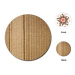 Brown Cardboard Texture Macro, Cardboard, Cardboard Playing Cards Single Design (Round) Front