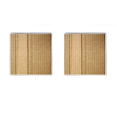 Brown Cardboard Texture Macro, Cardboard, Cardboard Cufflinks (square) by kyorashop23