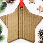 Brown Cardboard Texture Macro, Cardboard, Cardboard Star Ornament (Two Sides) Front