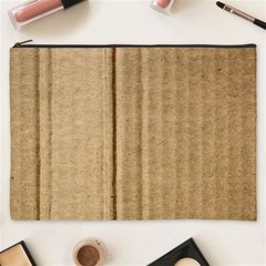 Brown Cardboard Texture Macro, Cardboard, Cardboard Cosmetic Bag (xxxl) by kyorashop23