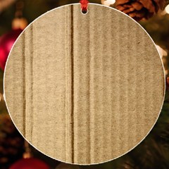 Brown Cardboard Texture Macro, Cardboard, Cardboard Uv Print Acrylic Ornament Round by kyorashop23