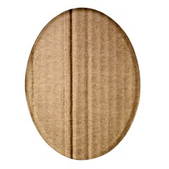 Brown Cardboard Texture Macro, Cardboard, Cardboard Oval Glass Fridge Magnet (4 Pack) by kyorashop23