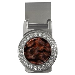 Brown Wool Texture Money Clips (cz)  by kyorashop23