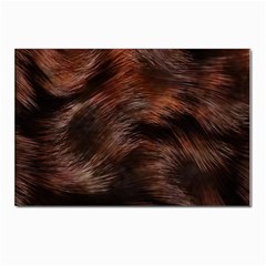 Brown Wool Texture Postcards 5  X 7  (pkg Of 10) by kyorashop23