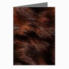 Brown Wool Texture Greeting Card by kyorashop23