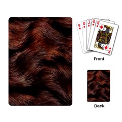 Brown Wool Texture Playing Cards Single Design (rectangle)