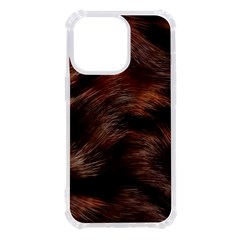 Brown Wool Texture Iphone 13 Pro Tpu Uv Print Case by kyorashop23