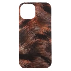 Brown Wool Texture Iphone 15 Black Uv Print Pc Hardshell Case by kyorashop23