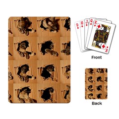 Carton, Brown Playing Cards Single Design (rectangle)